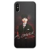 MRCİLETİSİM mrc60398 Kemal Atatürk Kılıf Baskılı Kapak 5D Tam Kaplayan Cam Xiaomi Redmi 9A ile uyumlu