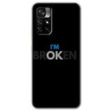 MRCİLETİSİM (mrc61108) Im Broken Kılıf HD Desen Baskılı Arka Kapak Poco M4 Pro 5G ile uyumlu