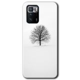 MRCİLETİSİM (mrc61762) Alone Tree Kılıf HD Desen Baskılı Arka Kapak+Temperli Cam Poco x3 GT ile uyumlu