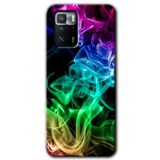MRCİLETİSİM (mrc61863) Smoke Colorful Kılıf HD Desen Baskılı Arka Kapak Poco x3 GT ile uyumlu