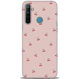 MRCİLETİSİM (mrc622) Tam Ekran Koruyucu Kılıf HD Baskılı Kılıf Kirazlar Realme 6i ile uyumlu