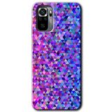 MRCİLETİSİM mrc62380 Pixel Mozaik Kılıf Baskılı Kapak 5D Tam Kaplayan Cam Xiaomi Redmi Note 10 ile uyumlu
