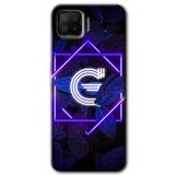 MRCİLETİSİM (mrc638) Dark Neon Yaprak G Harfi Kılıf Baskılı Kapak Tam Kaplayan Mat Seramik Oppo A73 ile uyumlu