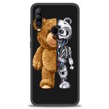 MRCİLETİSİM (mrc6589) Tam Ekran Koruyucu Kılıf HD Baskılı Kılıf Ayı ve İskeleti General Mobile GM 20 Pro ile uyumlu