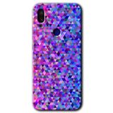 MRCİLETİSİM mrc66230 Pixel Mozaik Kılıf Baskılı Kapak 5D Tam Kaplayan Cam Xiaomi Redmi Note 7 ile uyumlu