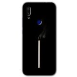 MRCİLETİSİM mrc66542 Sönmüş Kibrit Kılıf Baskılı Kapak 5D Tam Kaplayan Cam Xiaomi Redmi Note 7 ile uyumlu