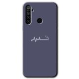 MRCİLETİSİM (mrc68099) Sigara Zararlıdır Kılıf HD Desen Baskılı Arka Kapak+Temperli Cam Realme 5i ile uyumlu