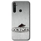 MRCİLETİSİM (mrc68255) Göktürk Kılıf HD Desen Baskılı Arka Kapak+Temperli Cam Realme 5i ile uyumlu
