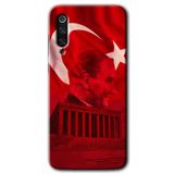 MRCİLETİSİM mrc69713 Anıtkabir Atatürk Kılıf Baskılı Kapak 5D Tam Kaplayan Cam Xiaomi Mi 9 SE ile uyumlu