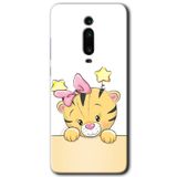 MRCİLETİSİM mrc70554 Sevimli Kedi Kılıf Baskılı Kapak 5D Tam Kaplayan Cam Xiaomi Mi 9T ile uyumlu