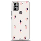 MRCİLETİSİM (mrc7088) Tam Ekran Koruyucu Kılıf HD Baskılı Kılıf Pembe Lacivert General Mobile GM 21 Pro ile uyumlu