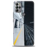 MRCİLETİSİM (mrc7158) Tam Ekran Koruyucu Kılıf HD Baskılı Kılıf Metro Station General Mobile GM 21 Pro ile uyumlu