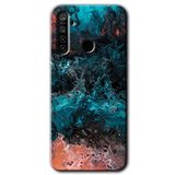 MRCİLETİSİM (mrc72316) Liquid Colorfull Kılıf HD Desen Baskılı Arka Kapak Realme 5i ile uyumlu
