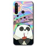 MRCİLETİSİM (mrc72335) Milkshake Panda Kılıf HD Desen Baskılı Arka Kapak Realme 5i ile uyumlu