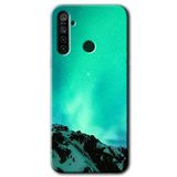 MRCİLETİSİM (mrc72344) Aurora Kılıf HD Desen Baskılı Arka Kapak Realme 5i ile uyumlu