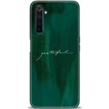 MRCİLETİSİM (mrc730) Tam Ekran Koruyucu Kılıf HD Baskılı Kılıf Grateful Realme 6 Pro ile uyumlu