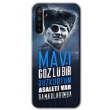 MRCİLETİSİM (mrc73199) Bozkurt Atatürk Kılıf HD Desen Baskılı Arka Kapak Realme 6i ile uyumlu