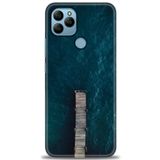 MRCİLETİSİM (mrc7347) Tam Ekran Koruyucu Kılıf HD Baskılı Kılıf İskele General Mobile GM 21 ile uyumlu