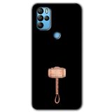MRCİLETİSİM mrc76465 Thor Çekiç Kılıf HD Desen Baskılı Arka Kapak Temperli Cam Omix X500 ile uyumlu