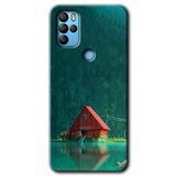 MRCİLETİSİM mrc76666 House In Woods Kılıf HD Desen Baskılı Arka Kapak Temperli Cam Omix X500 ile uyumlu