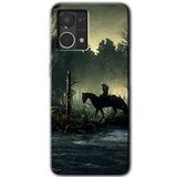 MRCİLETİSİM mrc77011 Savaşçı Kılıf HD Desen Baskılı Arka Kapak+Temperli Cam Oppo Reno 7 4G ile uyumlu