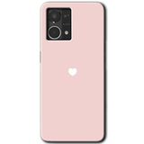 MRCİLETİSİM mrc77283 Sade Kalp Kılıf HD Desen Baskılı Arka Kapak+Temperli Cam Oppo Reno 7 4G ile uyumlu
