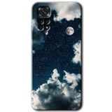 MRCİLETİSİM mrc79813 Gece Gökyüzü Kılıf HD Desen Baskılı Arka Kapak+Temperli Cam Xiaomi Redmi Note 11 5G Global ile uyumlu