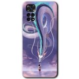 MRCİLETİSİM mrc79958 Dragon Snake Kılıf HD Desen Baskılı Arka Kapak+Temperli Cam Xiaomi Redmi Note 11 5G Global ile uyumlu