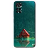 MRCİLETİSİM mrc79966 House In Woods Kılıf HD Desen Baskılı Arka Kapak+Temperli Cam Xiaomi Redmi Note 11 5G Global ile uyumlu