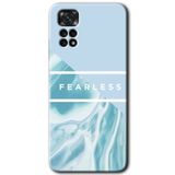 MRCİLETİSİM mrc80020 Fearless Kılıf HD Desen Baskılı Arka Kapak+Temperli Cam Xiaomi Redmi Note 11 5G Global ile uyumlu