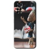 MRCİLETİSİM mrc80270 I am Groot Kılıf HD Desen Baskılı Arka Kapak+Temperli Cam Xiaomi Redmi Note 11 5G Global ile uyumlu