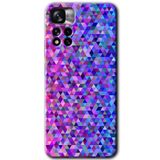 MRCİLETİSİM mrc81080 Pixel Mozaik Kılıf HD Desen Baskılı Arka Kapak+Temperli Cam Xiaomi Redmi Note 11 Pro Plus 5G ile uyumlu