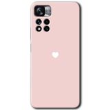 MRCİLETİSİM mrc81133 Sade Kalp Kılıf HD Desen Baskılı Arka Kapak+Temperli Cam Xiaomi Redmi Note 11 Pro Plus 5G ile uyumlu