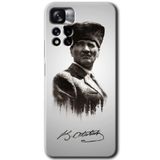 MRCİLETİSİM mrc81304 Mustafa Kemal Kılıf HD Desen Baskılı Arka Kapak+Temperli Cam Xiaomi Redmi Note 11 Pro Plus 5G ile uyumlu