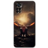 MRCİLETİSİM mrc81422 Wings of Power Kılıf HD Desen Baskılı Arka Kapak+Temperli Cam Xiaomi Redmi Note 11s 5G Global ile uyumlu