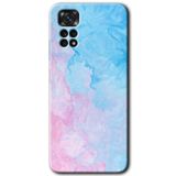 MRCİLETİSİM mrc81449 Blue Art Kılıf HD Desen Baskılı Arka Kapak+Temperli Cam Xiaomi Redmi Note 11s 5G Global ile uyumlu