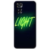 MRCİLETİSİM mrc81475 Neon İnscription Kılıf HD Desen Baskılı Arka Kapak+Temperli Cam Xiaomi Redmi Note 11s 5G Global ile uyumlu
