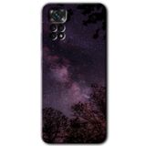 MRCİLETİSİM mrc81535 Gece Galaksi Kılıf HD Desen Baskılı Arka Kapak+Temperli Cam Xiaomi Redmi Note 11s 5G Global ile uyumlu