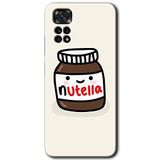 MRCİLETİSİM mrc81536 Nutella Aşkım Kılıf HD Desen Baskılı Arka Kapak+Temperli Cam Xiaomi Redmi Note 11s 5G Global ile uyumlu