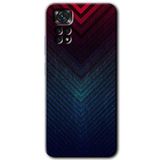 MRCİLETİSİM mrc81586 Abstract 4 Kılıf HD Desen Baskılı Arka Kapak+Temperli Cam Xiaomi Redmi Note 11s 5G Global ile uyumlu