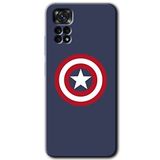 MRCİLETİSİM mrc81659 Captain! Kılıf HD Desen Baskılı Arka Kapak+Temperli Cam Xiaomi Redmi Note 11s 5G Global ile uyumlu
