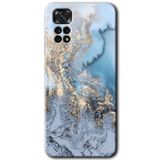 MRCİLETİSİM mrc81669 Eski Mermer Kılıf HD Desen Baskılı Arka Kapak+Temperli Cam Xiaomi Redmi Note 11s 5G Global ile uyumlu
