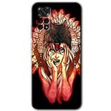 MRCİLETİSİM mrc81678 Kurt Kız Kılıf HD Desen Baskılı Arka Kapak+Temperli Cam Xiaomi Redmi Note 11s 5G Global ile uyumlu