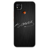 MRCİLETİSİM (mrc85859) İmza Atatürk Kılıf HD Desen Baskılı Arka Kapak Xiaomi Redmi 9c ile uyumlu
