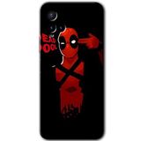 MRCİLETİSİM mrc88813 DeadPool 4 Kılıf HD Desen Baskılı Arka Kapak Temperli Cam Vivo Y21s ile uyumlu