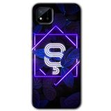 MRCİLETİSİM (mrc8915) Dark Neon Yaprak Ş Harfi Kılıf Baskılı Kapak Tam Kaplayan Mat Seramik Realme C11 ile uyumlu
