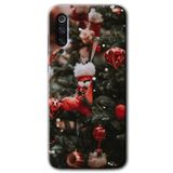 MRCİLETİSİM mrc90313 Happy New Year Kılıf HD Desen Baskılı Arka Kapak Temperli Cam Xiaomi Mi 9 SE ile uyumlu