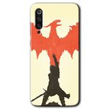 MRCİLETİSİM mrc90334 Dragon Hunter 1 Kılıf HD Desen Baskılı Arka Kapak Temperli Cam Xiaomi Mi 9 SE ile uyumlu