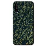 MRCİLETİSİM mrc90340 Çam Ağacı Ormanı Kılıf HD Desen Baskılı Arka Kapak Temperli Cam Xiaomi Mi 9 SE ile uyumlu