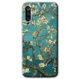 MRCİLETİSİM mrc90364 Almond Blossom Kılıf HD Desen Baskılı Arka Kapak Temperli Cam Xiaomi Mi 9 SE ile uyumlu